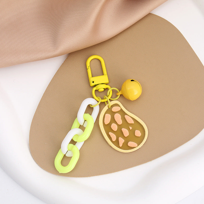 Wholesale Acrylic Love Color Chain Key Chain